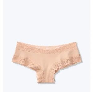 New Victoria's Secret Pink extra low rise cheekster lace trim panties large